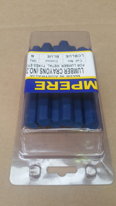 Ampere Electrical LUMBER CRAYON BLUE H/PACK
