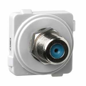 Legrand Electricals E-MEC 75 OHM 2.4GHZ F-TO-F TV-OUTLET WH