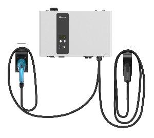 NHP DELTA DC 25kW EV CHARGER WALLBOX TYPE