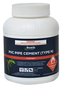 Bostik PIPE CEMENT TYPE N CLEAR 250ML