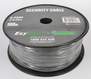 Omega CABLE SECURITY 6 CORE 7/0.20 100M GRY RL