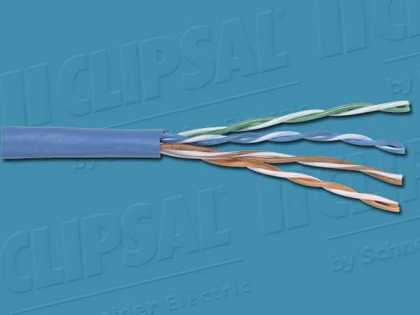 Clipsal CABLE CAT 5E UTP PVC 305M BOX BLUE