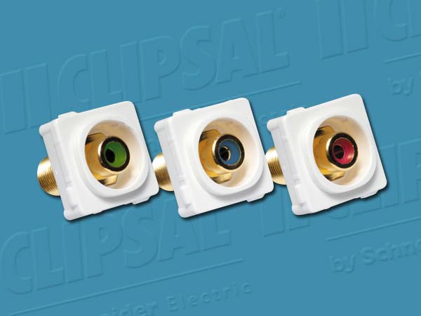 Clipsal SOCKET F TYPE AV COMPONENT RGB